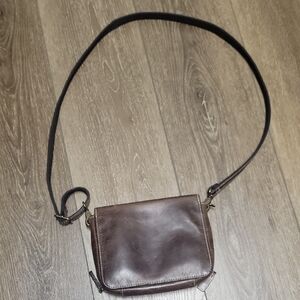 Brown Leather Crossbody Bag